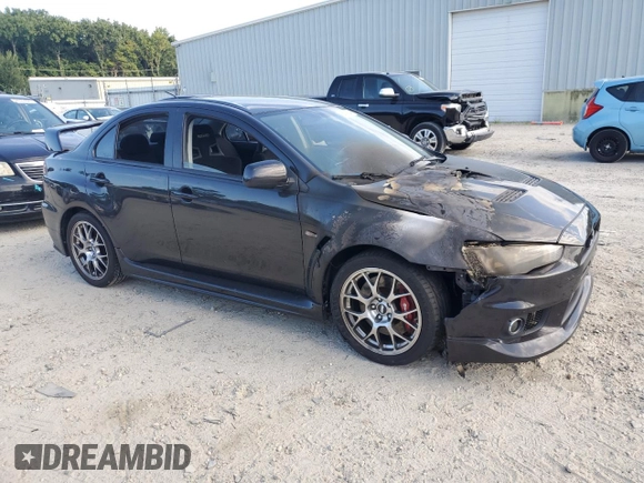 2011 Mitsubishi Lancer Evolution GSR with VIN JA32W8FV6BU010292, listed as a Copart auction lot 68446384 with 0 mi miles and Salvage Title. Bid and sale history available at carsss.com. Image 4.