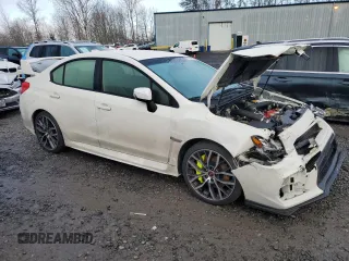 2021 Subaru WRX STI with VIN JF1VA2S69M9811240, listed as a Copart auction lot 81196594 with 29,333 mi miles and Salvage title. Bid and sale history available at DreamBid. Image 4.