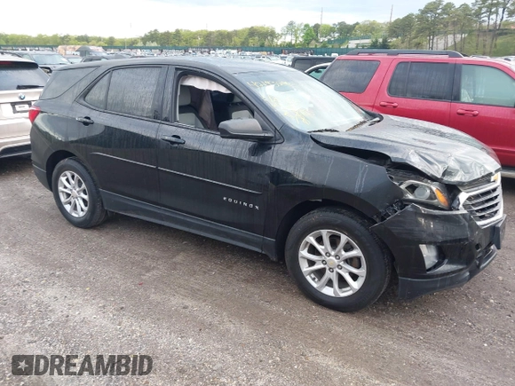2019 Chevrolet Equinox LS with VIN 3GNAXHEV6KL202180, listed as a IAAI auction lot 42193296 with 42,567 mi miles and . Bid and sale history available at carsss.com. Image 1.