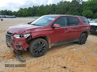 2021 Chevrolet Traverse RS with VIN 1GNERJKW3MJ145379, listed as a Copart auction lot 54296345 with 67,817 mi miles and Salvage title. Bid and sale history available at DreamBid. Image 1.