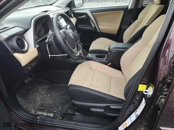 2017 Toyota RAV4 XLE with VIN 2T3RFREV2HW662443, listed as a Copart auction lot 50436345 with 106,691 mi miles and Salvage Title. Bid and sale history available at carsss.com. Image 7.
