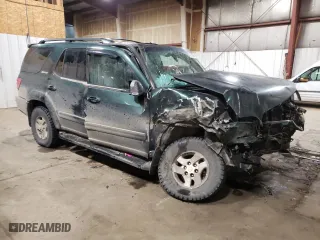 2001 Toyota Sequoia Limited with VIN 5TDBT48A01S021269, listed as a Copart auction lot 43357095 with 305,173 mi miles and Salvage Title. Bid and sale history available at carsss.com. Image 4.