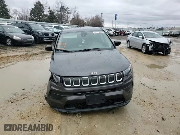 2022 Jeep Compass Sport z VIN 3C4NJCAB1NT145580, wystawiony jako Copart lot #47773065 z przebiegiem Nie podano mil oraz Szkoda całkowita • Salvage title. Historia ofert i sprzedaży dostępna na DreamBid. Obrazek 12.