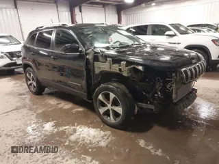 2019 Jeep Cherokee Limited with VIN 1C4PJMDX8KD458651, listed as a IAAI auction lot 41180141 with 75,976 mi miles. Bid and sale history available at carsss.com. Image 1.