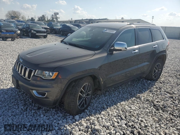 2018 Jeep Grand Cherokee Limited with VIN 1C4RJFBG6JC479879, listed as a Copart auction lot 50708085 with 136,056 mi miles and Salvage Title. Bid and sale history available at carsss.com. Image 1.