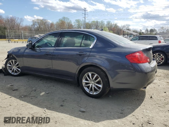 2007 Infiniti G35 Sedan G35x with VIN JNKBV61FX7M818496, listed as a Copart auction lot 50301915 with 197,945 mi miles and Salvage Title. Bid and sale history available at carsss.com. Image 2.