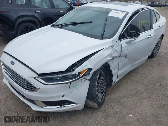 2018 Ford Fusion SE with VIN 3FA6P0HD6JR175468, listed as a IAAI auction lot 41989293 with 107,273 mi miles. Bid and sale history available at carsss.com. Image 6.