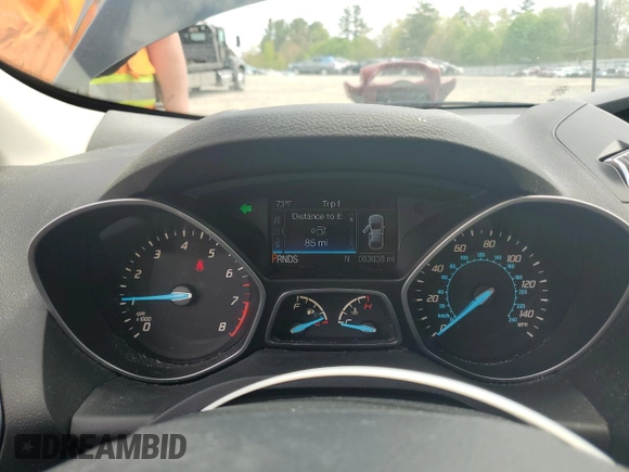 2016 Ford Escape SE with VIN 1FMCU9GX8GUC70908, listed as a Copart auction lot 55333905 with 63,038 mi miles and Clean Title. Bid and sale history available at DreamBid. Image 9.