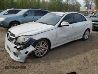 2008 Mercedes-Benz C 300 Sport with VIN WDDGF81X08F119804, listed as a Copart auction lot 53625085 with 176,017 mi miles and Salvage Title. Bid and sale history available at carsss.com. Image 1.