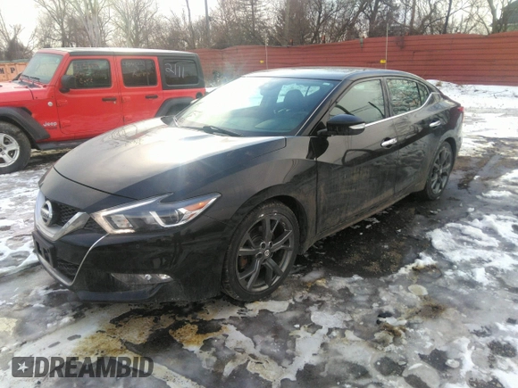 2016 Nissan Maxima SV with VIN 1N4AA6AP2GC381705, listed as a IAAI auction lot 41344735 with 96,293 mi miles and . Bid and sale history available at DreamBid. Image 2.