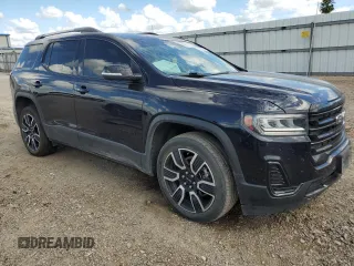 2021 GMC Acadia SLE with VIN 1GKKNKLA2MZ139157, listed as a Copart auction lot 77815924 with 73,008 mi miles and Salvage Title. Bid and sale history available at DreamBid. Image 4.