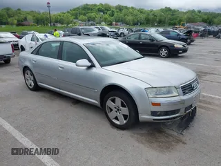 2004 Audi A8 L with VIN WAUML44E64N017817, listed as a IAAI auction lot 42174870 with 1 mi miles. Bid and sale history available at carsss.com. Image 1.