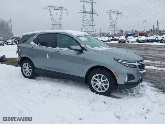 2024 Chevrolet Equinox LT with VIN 3GNAXTEGXRL248979, listed as a IAAI auction lot 41362027 with 13,196 mi miles. Bid and sale history available at carsss.com. Image 1.