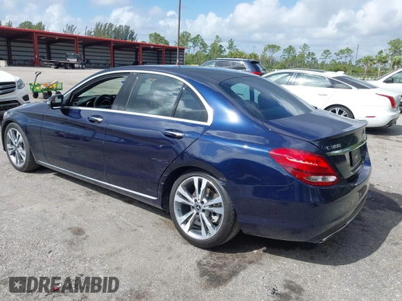 2018 Mercedes-Benz C 300 with VIN WDDWF4JB2JR345906, listed as a IAAI auction lot 41933916 with 56,290 mi miles and . Bid and sale history available at carsss.com. Image 3.
