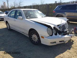 2002 Mercedes-Benz E-Class with VIN WDBJF82JX2X072291, listed as a IAAI auction lot 41754115 with 183,323 mi miles. Bid and sale history available at carsss.com. Image 1.