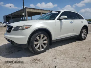 2008 Infiniti FX35 with VIN JNRAS08U28X102344, listed as a Copart auction lot 51646785 with 91,124 mi miles and Salvage Title. Bid and sale history available at carsss.com. Image 1.