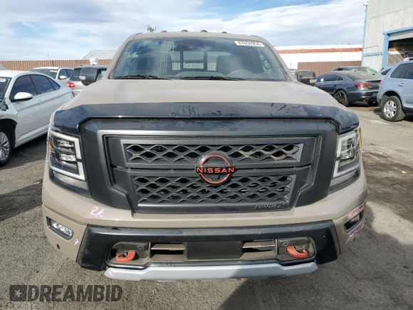 2024 Nissan Titan Pro-4X with VIN 1N6AA1ED3RN103011, listed as a Copart auction lot 87050954 with 8,829 mi miles and Salvage title. Bid and sale history available at DreamBid. Image 5.