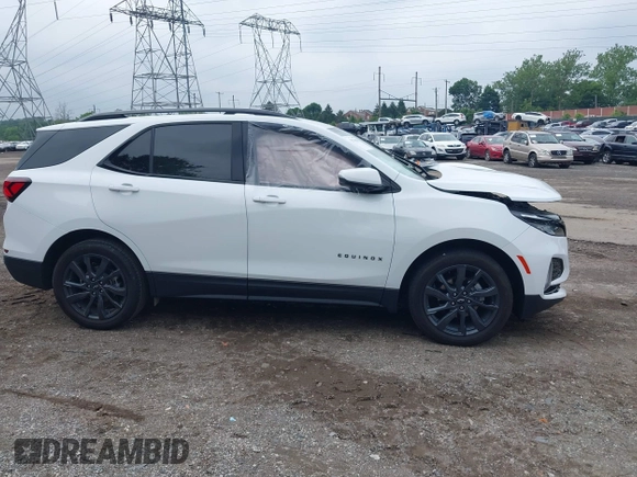 2024 Chevrolet Equinox RS with VIN 3GNAXMEG0RS221656, listed as a IAAI auction lot 42536858 with Not provided miles and . Bid and sale history available at DreamBid. Image 14.