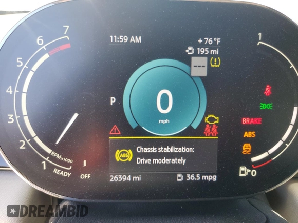 2022 MINI Hardtop Cooper S with VIN WMW53DH00N2R71257, listed as a Copart auction lot 47015765 with 26,394 mi miles and Salvage title. Bid and sale history available at DreamBid. Image 9.