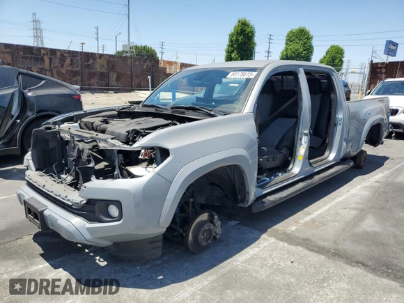 2021 Toyota Tacoma SR5 with VIN 3TMBZ5DNXMM031339, listed as a Copart auction lot 59178515 with 27,885 mi miles and Salvage title. Bid and sale history available at DreamBid. Image 1.
