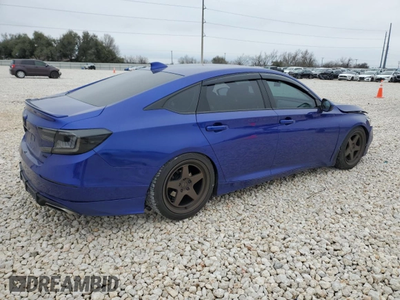 2019 Honda Accord Sport with VIN 1HGCV2E30KA024858, listed as a Copart auction lot 45764745 with 75,895 mi miles and Salvage title. Bid and sale history available at DreamBid. Image 3.