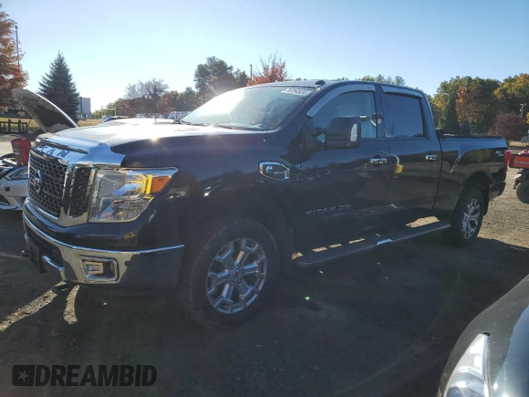 2017 Nissan Titan XD SV with VIN 1N6BA1F42HN555792, listed as a Copart auction lot 76754824 with 121,471 mi miles and Clean Title. Bid and sale history available at carsss.com. Image 1.