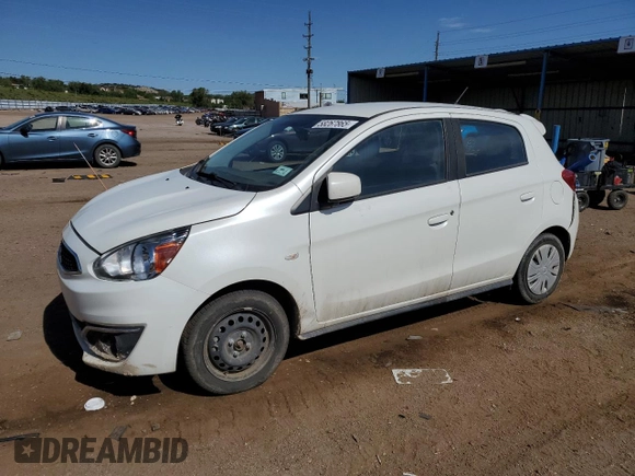 2020 Mitsubishi Mirage ES z VIN ML32A3HJ1LH003969, wystawiony jako Copart lot #58267865 z przebiegiem 89 887 mil mil oraz Szkoda całkowita • Salvage title. Historia ofert i sprzedaży dostępna na DreamBid. Obrazek 1.