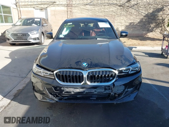 2023 BMW 3 Series 330e with VIN 3MW39FF08P8D57694, listed as a IAAI auction lot 41608900 with 19,483 mi miles. Bid and sale history available at carsss.com. Image 13.