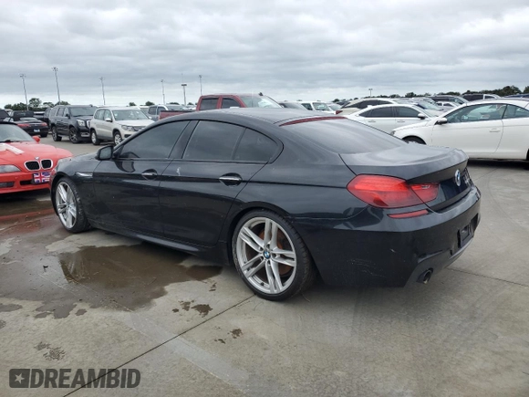 2016 BMW 6 Series 640i with VIN WBA6D0C56GG432774, listed as a Copart auction lot 73964134 with 0 mi miles and Salvage Title. Bid and sale history available at carsss.com. Image 2.