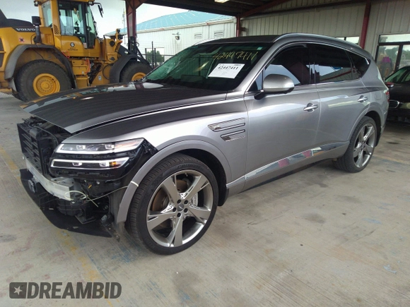 2022 Genesis GV80 with VIN KMUHBDSB4NU083139, listed as a IAAI auction lot 42447411 with 51,322 mi miles and . Bid and sale history available at DreamBid. Image 2.