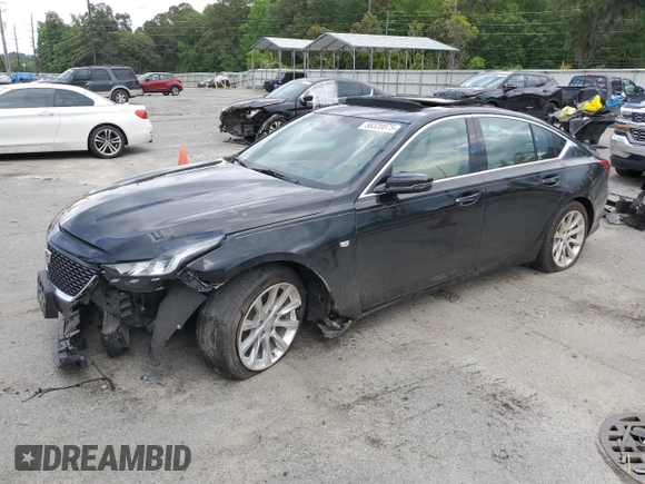 2021 Cadillac CT5 Luxury с VIN 1G6DW5RK2M0112664, выставлен на аукционе Copart как лот 56320875 с пробегом 47 767 миль миль и Списание • Salvage title. История ставок и продаж доступна на DreamBid. Изображение 1.
