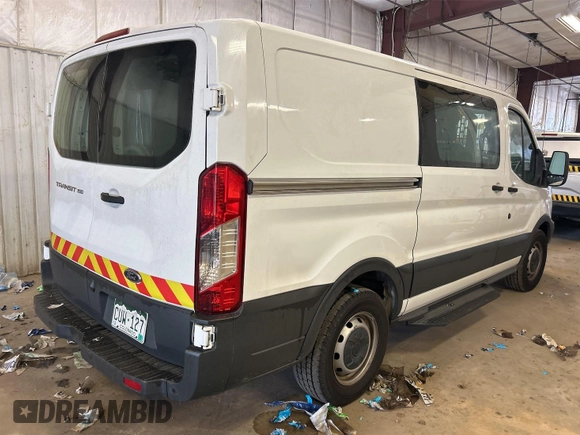 2018 Ford Transit with VIN 1FTYE1YM6JKB52209, listed as a IAAI auction lot 42801071 with 159,984 mi miles and . Bid and sale history available at DreamBid. Image 8.