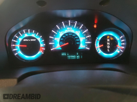 2010 Ford Fusion SE with VIN 3FAHP0HA2AR320858, listed as a Copart auction lot 52054045 with 151,943 mi miles and Salvage Title. Bid and sale history available at DreamBid. Image 9.