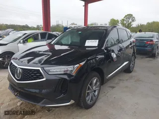 2023 Acura RDX w/Technology Package with VIN 5J8TC1H5XPL008241, listed as a IAAI auction lot 41395938 with 11,124 mi miles. Bid and sale history available at carsss.com. Image 2.