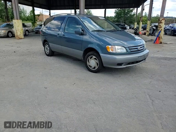 2001 Toyota Sienna LE with VIN 4T3ZF13C51U399874, listed as a Copart auction lot 57933494 with 0 mi miles and Clean Title. Bid and sale history available at carsss.com. Image 12.