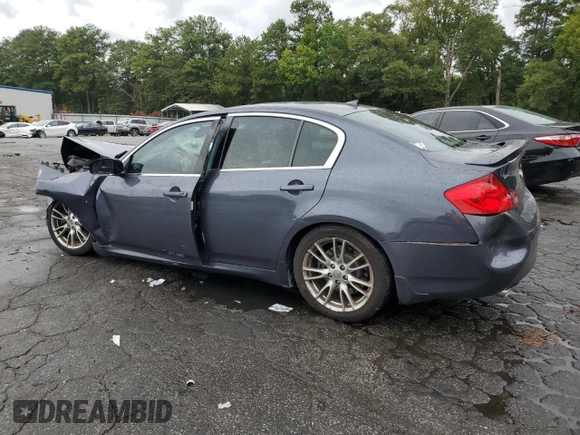2007 Infiniti G35 Journey with VIN JNKBV61EX7M721130, listed as a Copart auction lot 70933914 with Not Provided miles and Salvage Title. Bid and sale history available at DreamBid. Image 2.