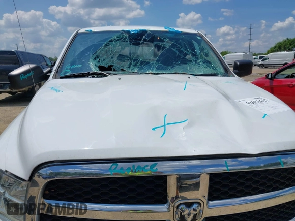 2019 Ram 1500 Tradesman with VIN 1C6RR6FG1KS704789, listed as a IAAI auction lot 42631637 with 130,486 mi miles and . Bid and sale history available at DreamBid. Image 18.