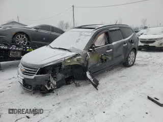 2015 Chevrolet Traverse LT with VIN 1GNKRGKD2FJ390407, listed as a Copart auction lot 45132925 with 0 mi miles and Salvage Title. Bid and sale history available at carsss.com. Image 1.