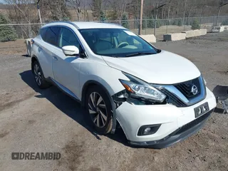 2015 Nissan Murano SL with VIN 5N1AZ2MHXFN206455, listed as a IAAI auction lot 41761533 with 126,514 mi miles and . Bid and sale history available at DreamBid. Image 1.