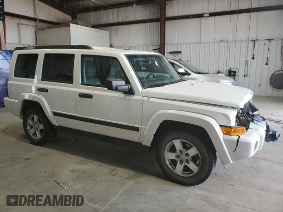 2006 Jeep Commander z VIN 1J8HG48K96C346009, wystawiony jako Copart lot #60691615 z przebiegiem 150 025 mil mil oraz Czysty tytuł • Clean title. Historia ofert i sprzedaży dostępna na DreamBid. Obrazek 4.