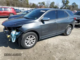 2019 Chevrolet Equinox LS with VIN 3GNAXHEV4KL150984, listed as a Copart auction lot 45286505 with 97,336 mi miles and Salvage Title. Bid and sale history available at carsss.com. Image 1.