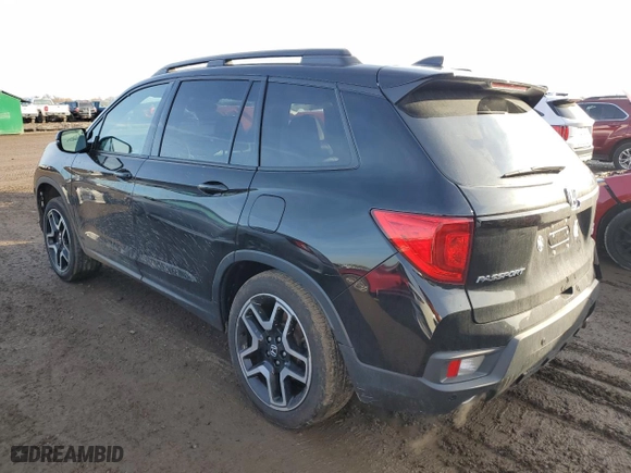 2022 Honda Passport Elite with VIN 5FNYF8H04NB014741, listed as a Copart auction lot 87037574 with 46,865 mi miles and Salvage Title. Bid and sale history available at carsss.com. Image 2.