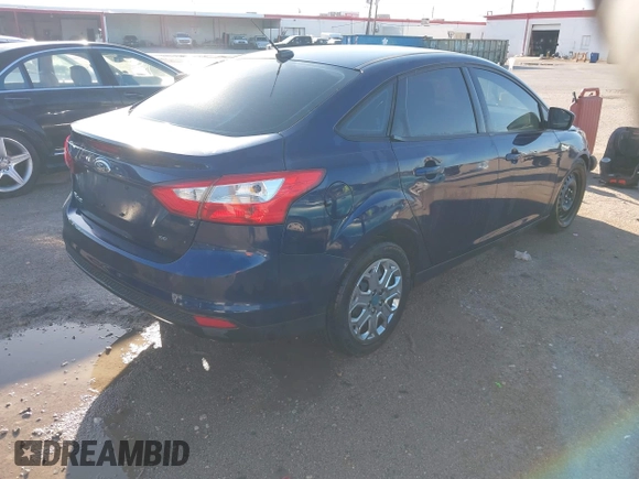 2012 Ford Focus SE with VIN 1FAHP3F28CL126091, listed as a IAAI auction lot 42053457 with 197,393 mi miles. Bid and sale history available at carsss.com. Image 4.