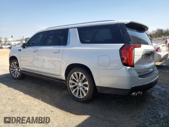 2022 GMC Yukon XL Denali with VIN 1GKS2JKL8NR192940, listed as a Copart auction lot 50654785 with 70,962 mi miles and Salvage Title. Bid and sale history available at carsss.com. Image 2.