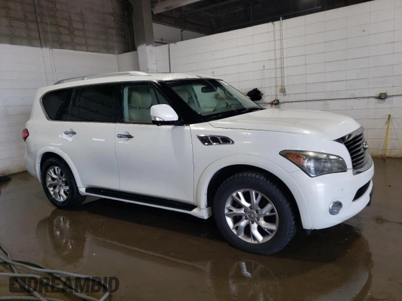 2011 Infiniti QX56 7-passenger with VIN JN8AZ2NE5B9005076, listed as a Copart auction lot 71878064 with 174,359 mi miles and Clean Title. Bid and sale history available at carsss.com. Image 4.