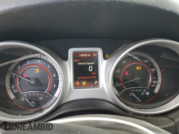 2018 Dodge Journey SXT with VIN 3C4PDDBG6JT141759, listed as a Copart auction lot 53974645 with 142,335 mi miles and Salvage title. Bid and sale history available at DreamBid. Image 9.