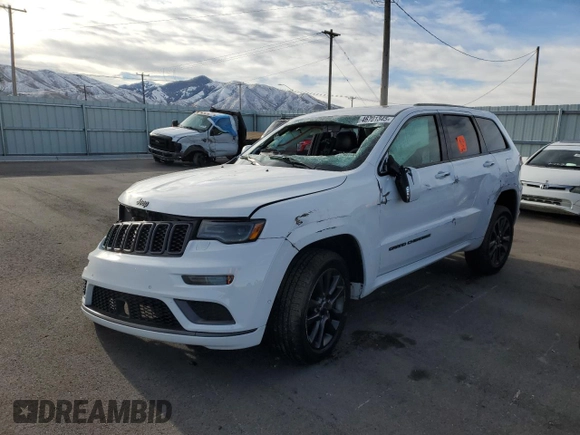 2019 Jeep Grand Cherokee High Altitude with VIN 1C4RJFCG4KC696136, listed as a Copart auction lot 46701345 with Not provided miles and Salvage title. Bid and sale history available at DreamBid. Image 1.