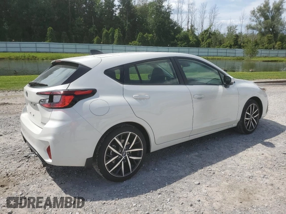 2024 Subaru Impreza Sport with VIN JF1GUAFC7R8342480, listed as a Copart auction lot 68694124 with 4,821 mi miles and Salvage Title. Bid and sale history available at carsss.com. Image 3.