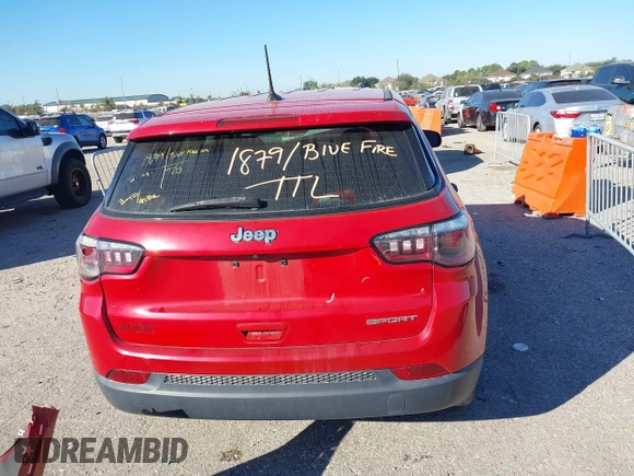 2020 Jeep Compass Sport с VIN 3C4NJCAB2LT121124, выставлен на аукционе IAAI как лот 40804581 с пробегом 133 472 миль миль и . История ставок и продаж доступна на DreamBid. Изображение 17.