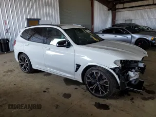 2020 BMW X3 M Competition with VIN 5YMTS0C03LLT10091, listed as a Copart auction lot 83866544 with 8,000 mi miles and Salvage Title. Bid and sale history available at carsss.com. Image 4.